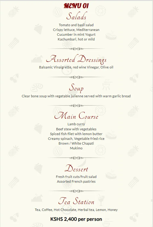 Menu preview
